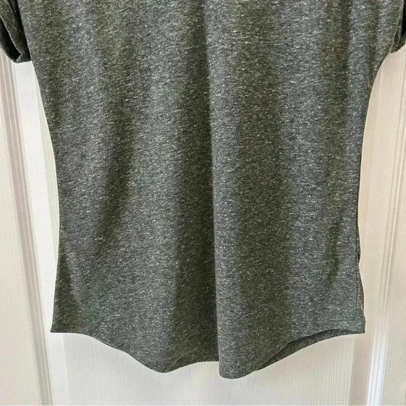 Ricki’s Linen Blend T-Shirt Loose Fit V Neck Short Sleeve Moss Green Size  XS - Picture 10 of 16